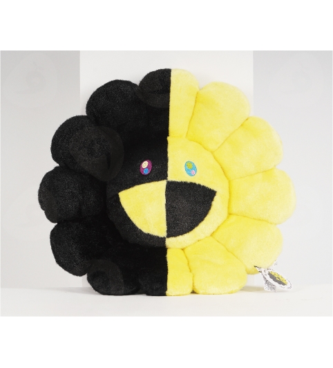 Takashi Murakami  村上隆 黑黃拼色小花抱枕